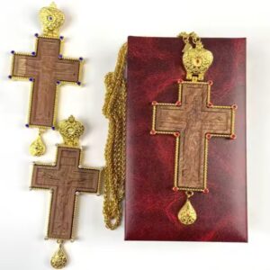 Cruce pectorală lemn sculptat 16cm